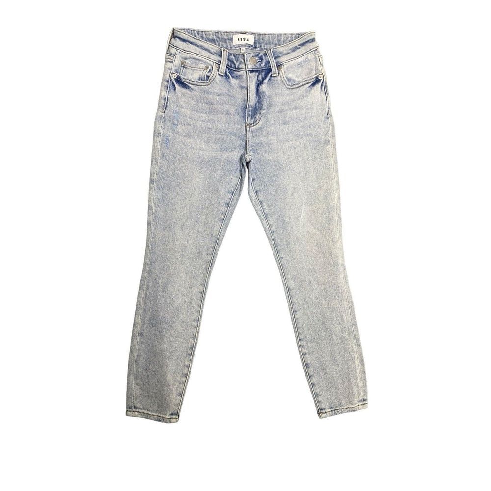 Pistola Womens Blue Denim Light Wash 5 Pocket Skinny‎ Size 26